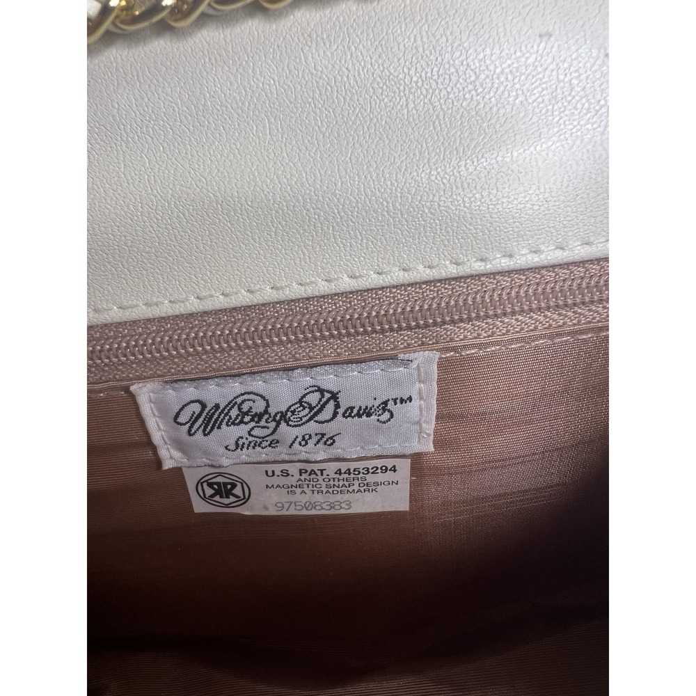 Vintage Whiting & Davis Metal Mesh Ivory Purse‎ Clutch Crossbody Evening Formal - Picture 6 of 13